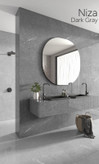 سرامیک ۱۲۰*۶۰ NIZA DARK GRAY لوتوس
