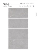 سرامیک ۱۲۰*۶۰ NIZA LIGHT GRAY لوتوس