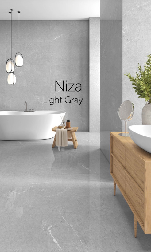 سرامیک ۱۲۰*۶۰ NIZA LIGHT GRAY لوتوس